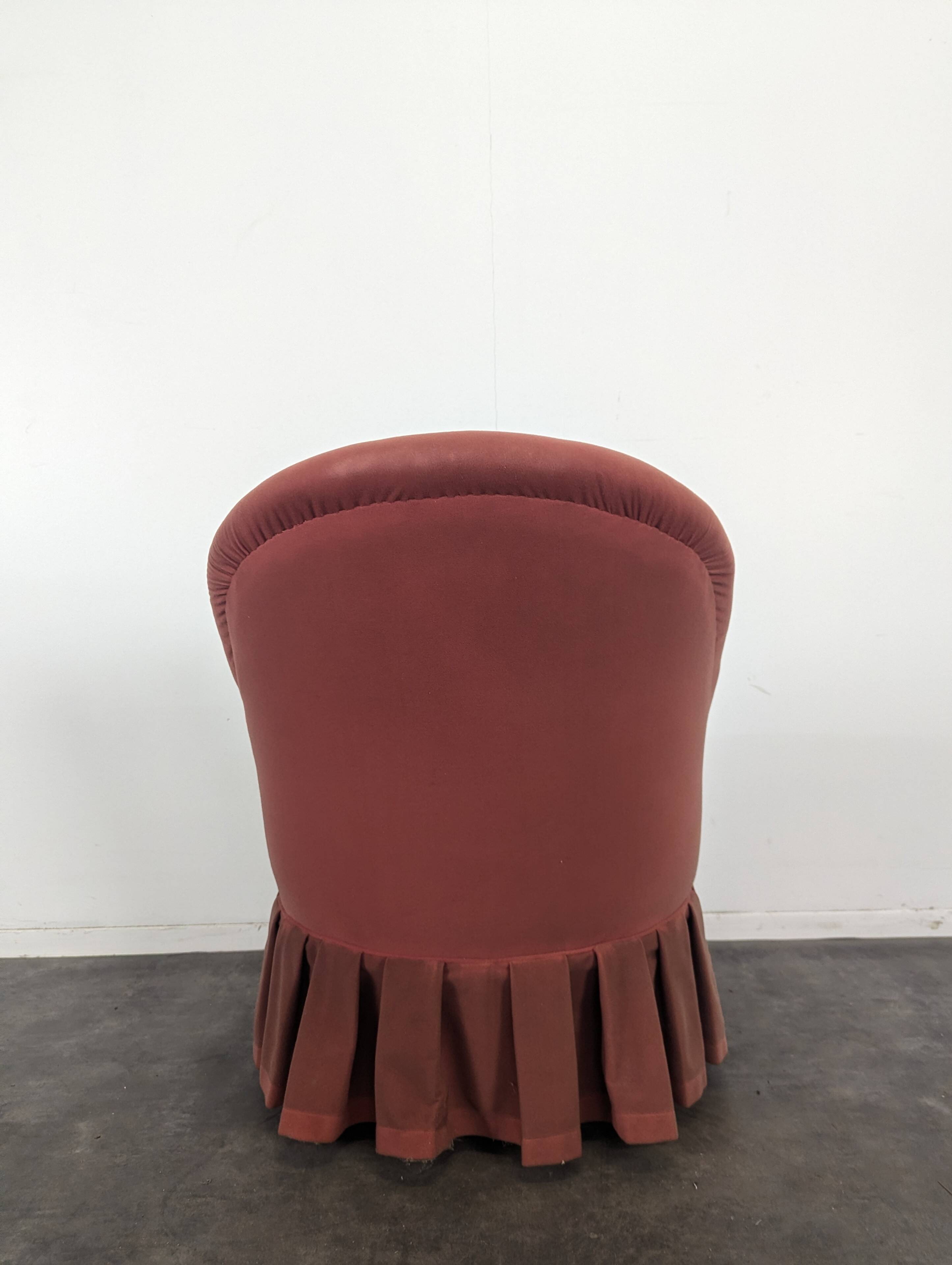 Fauteuil crapaud de style Napoléon III
