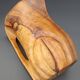 Artisanal Vintage Pitcher Carved Solid Olive Wood Hnos Olivo Spain (17