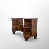 Italian art deco walnut console table, 1930s.