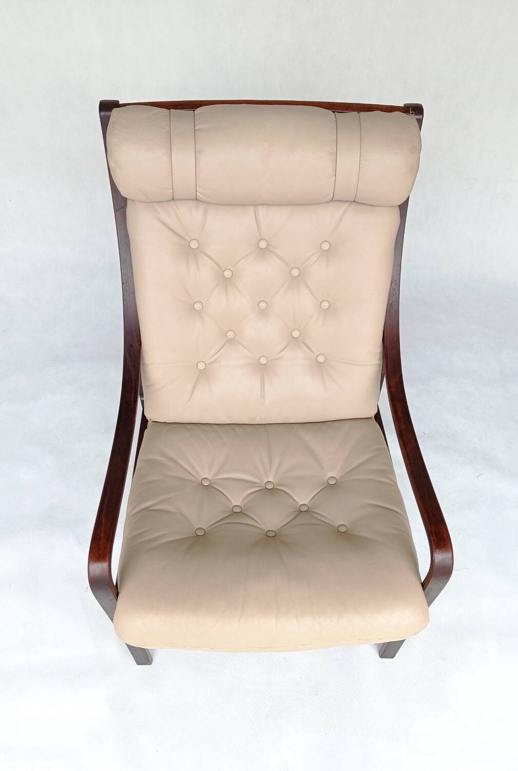 Leather Armchair by Fredrik A. Kayser for Vatne Møbler, 1960