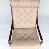 Leather Armchair by Fredrik A. Kayser for Vatne Møbler, 1960