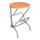 Table d'appoint porte revue chêne blond 1960