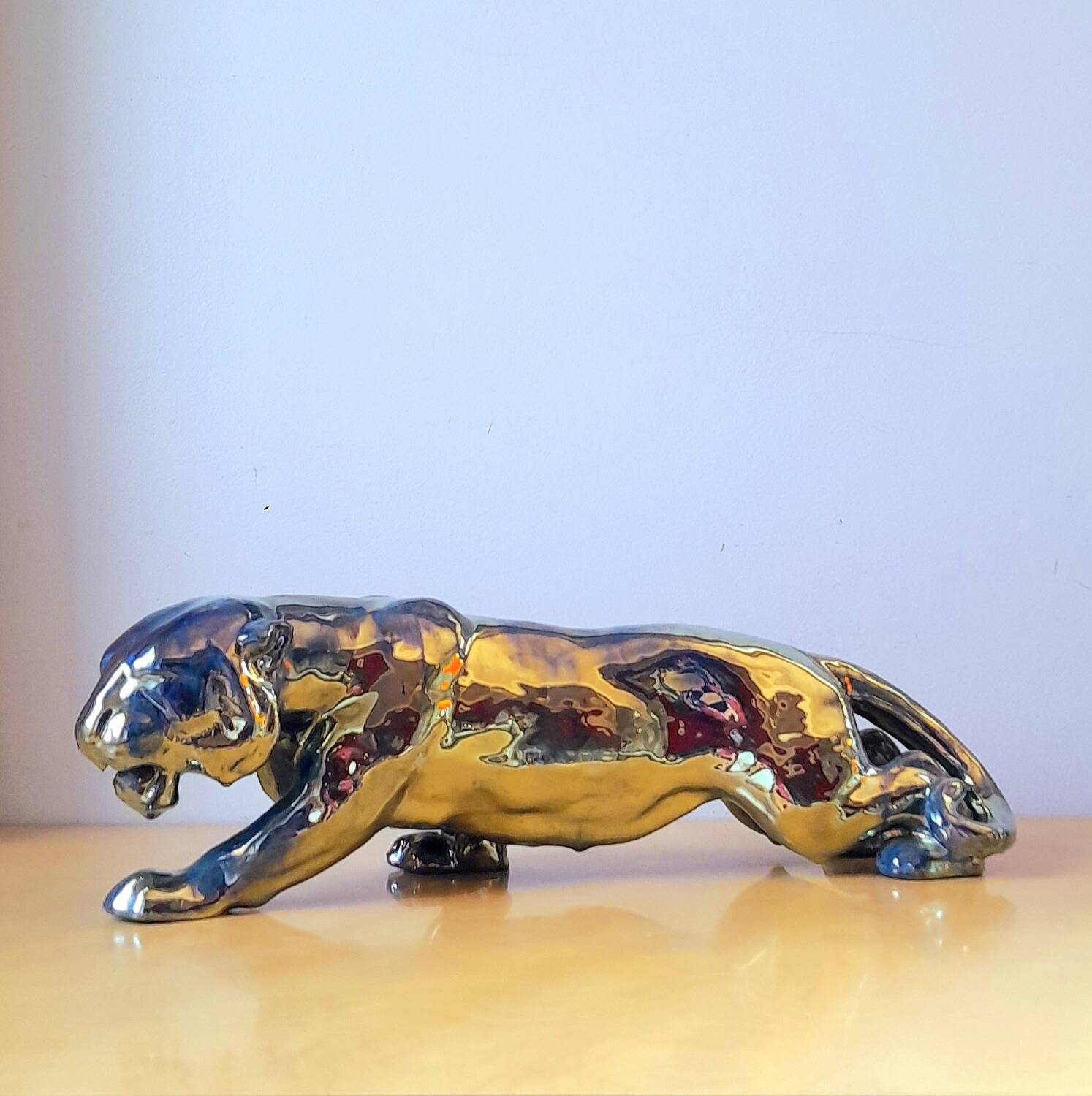 Panther in flamed sandstone Rambervillers art deco
