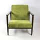 GFM-142 Armchair in Olive green attributed to Edmund Homa, 1970s - brown wood