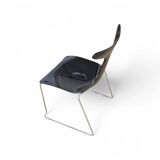 6 x Delfy chair by Gino Carollo for Ciacci Kreaty / Italy 1990s / 2 x red - 4 x black