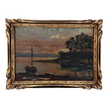 "Soleil couchant sur le rivage" par Dimitri Vazine