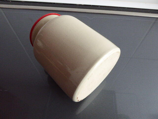 Ancient jar of mustard sandies from Meaux Pommery