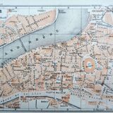 Arles, old small map, printed in 1906.