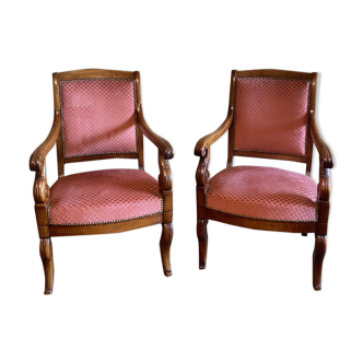 Duo of armchairs