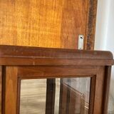 Pair of beveled glass display cases