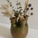 Vase with five necks in glazed stoneware