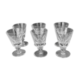 6 Saint Louis Port glasses, jersey model