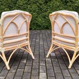 Table & Chairs by McGuire, 1980s