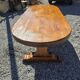 Solid oak farmhouse table, 220×90cm