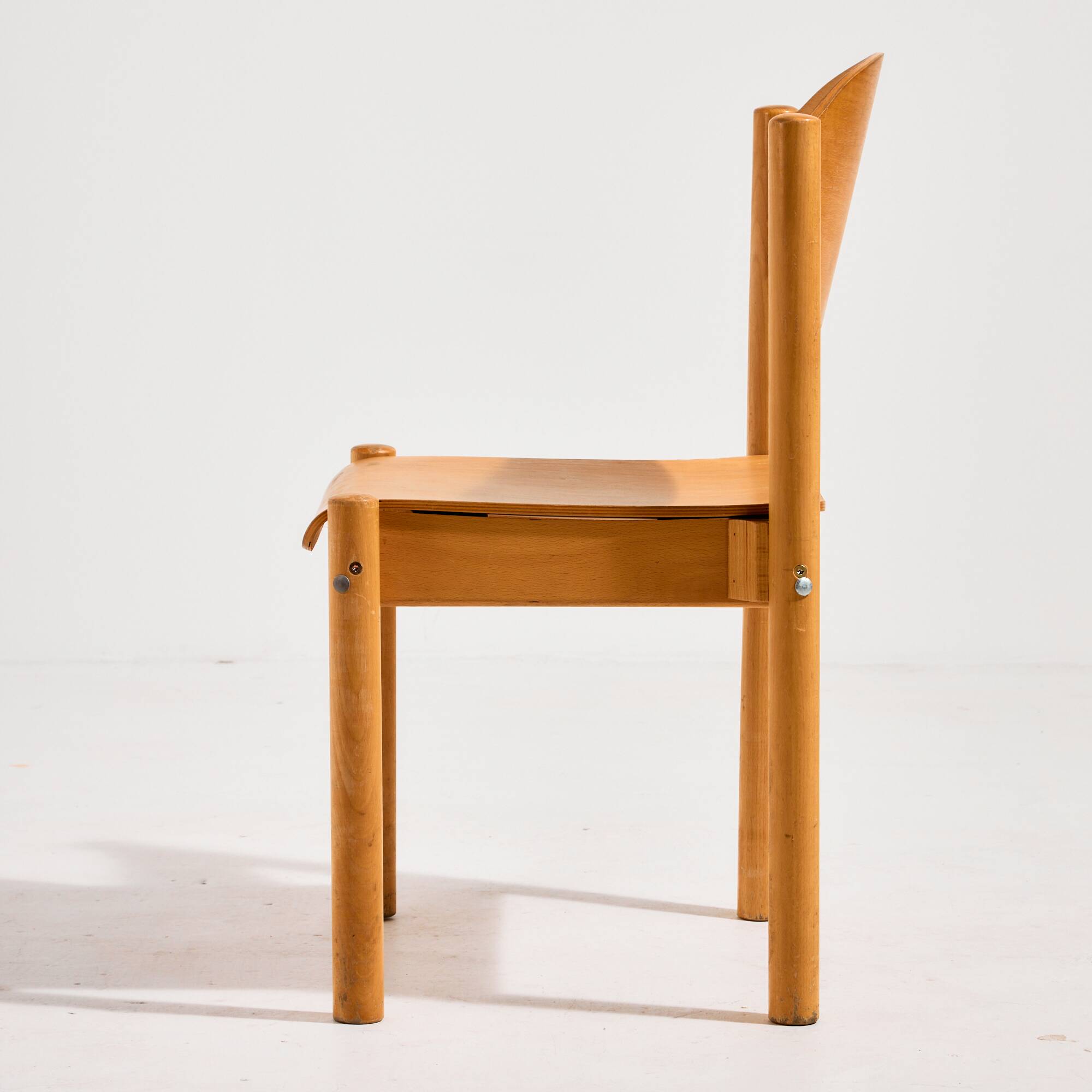 Stackable oak chair