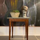 Old zinc tray farm table