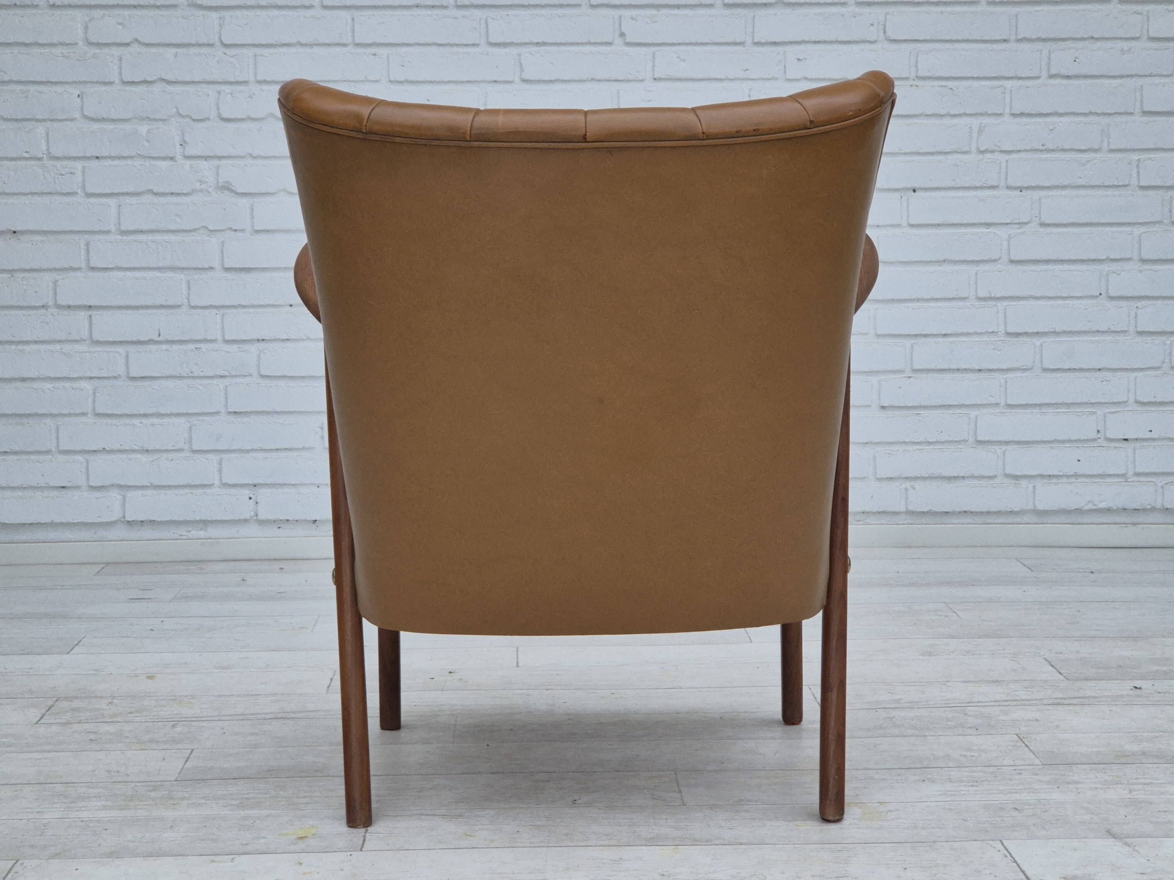 1960s, Danish design by Erhardsen & Andersen, armchair, original condition, teak wood.