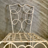 Chaise en fer forgé