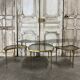 Table basse tripartite en bronze circa 1950-70