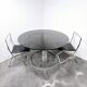 Vittorio Introini dining table with Cuneo chairs 1970