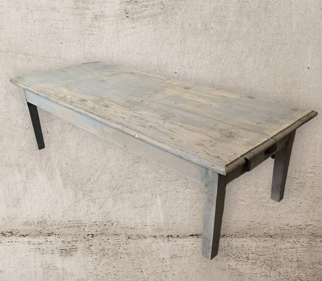 Old patinated coffee table, 160cms long