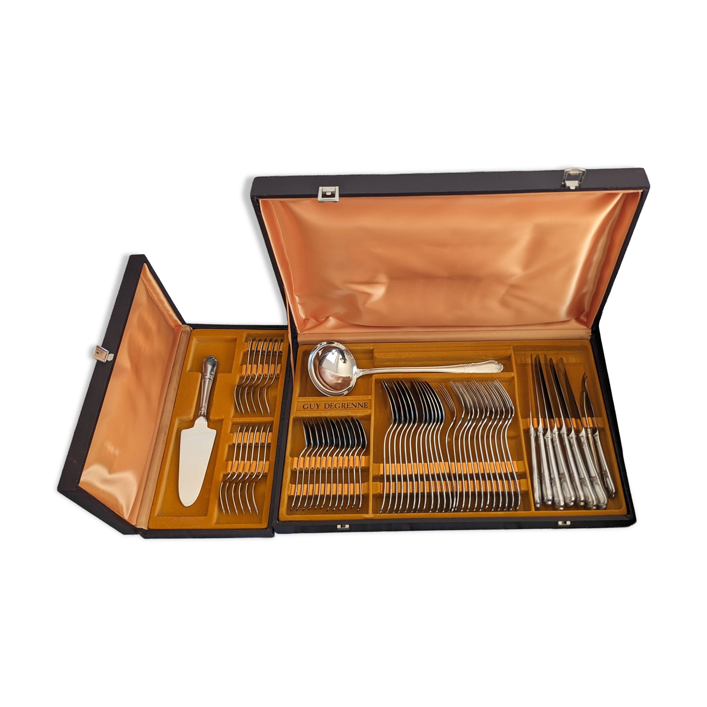 Lot de 2 service Guy Degrenne Orfevre