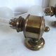 Old pair of brass wall light