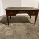 Mahogany flat desk. Louis XVI style, 20th century.
