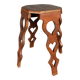 Mid-Century artisanal octagonal hand crafted plant stand stool, circa 1950s