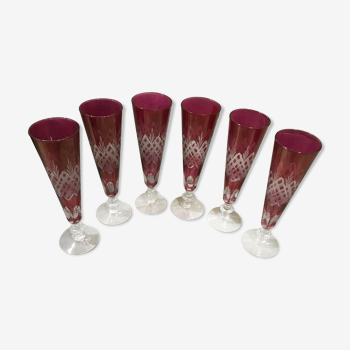 6 champagne flutes