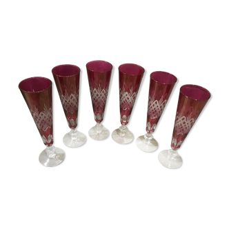6 champagne flutes