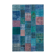 Handwoven turkish contemporary 203 cm x 300 cm blue patchwork rug