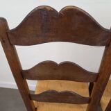 Straw brutalist chairs, set of 4