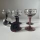 Set of 6 antique stemmed glasses