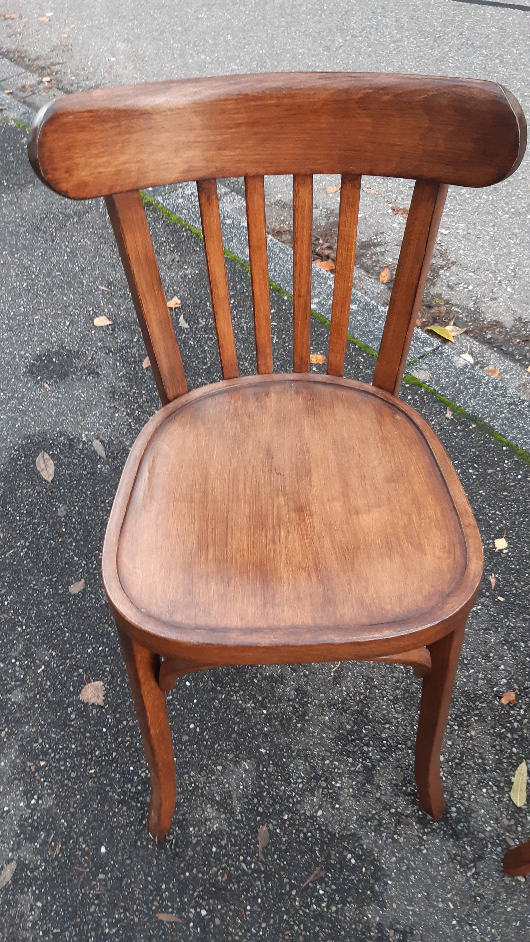Set of 3 Baumann bistro chairs