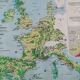 Old big map Hatier: The European community. 154 x 115 cm.