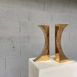 Bookend candle holders, Monique Geber