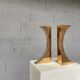 Bookend candle holders, Monique Geber
