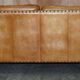 Two-seater leather canapé, hand-tanned, Edwardian style with studs.