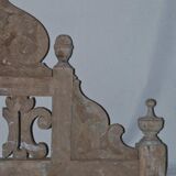 Two parts of railings, kind of crows from the 19th century. century carved wood