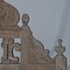 Two parts of railings, kind of crows from the 19th century. century carved wood