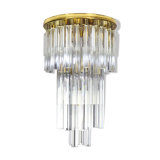 Venini Murano glass waterfall ceiling light Triedri