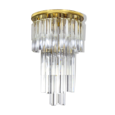 Venini Murano glass waterfall ceiling light Triedri