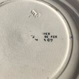 Talking plate "En voyage" n•XII - faience factory Choisy le roi