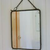 Old rectangular barber mirror