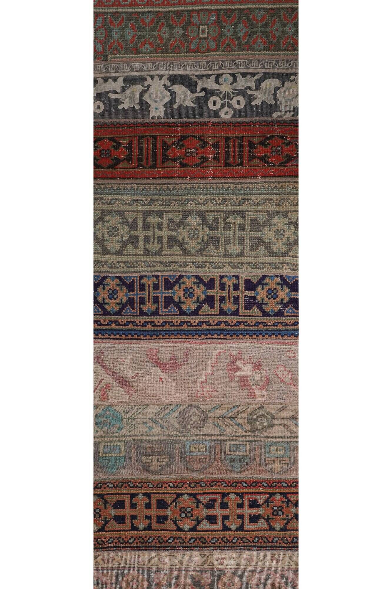 Vintage Turkish hallway rug 71x1 cm