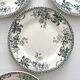 4 dessert plates ironstone "Liserons" Choisy le Roi