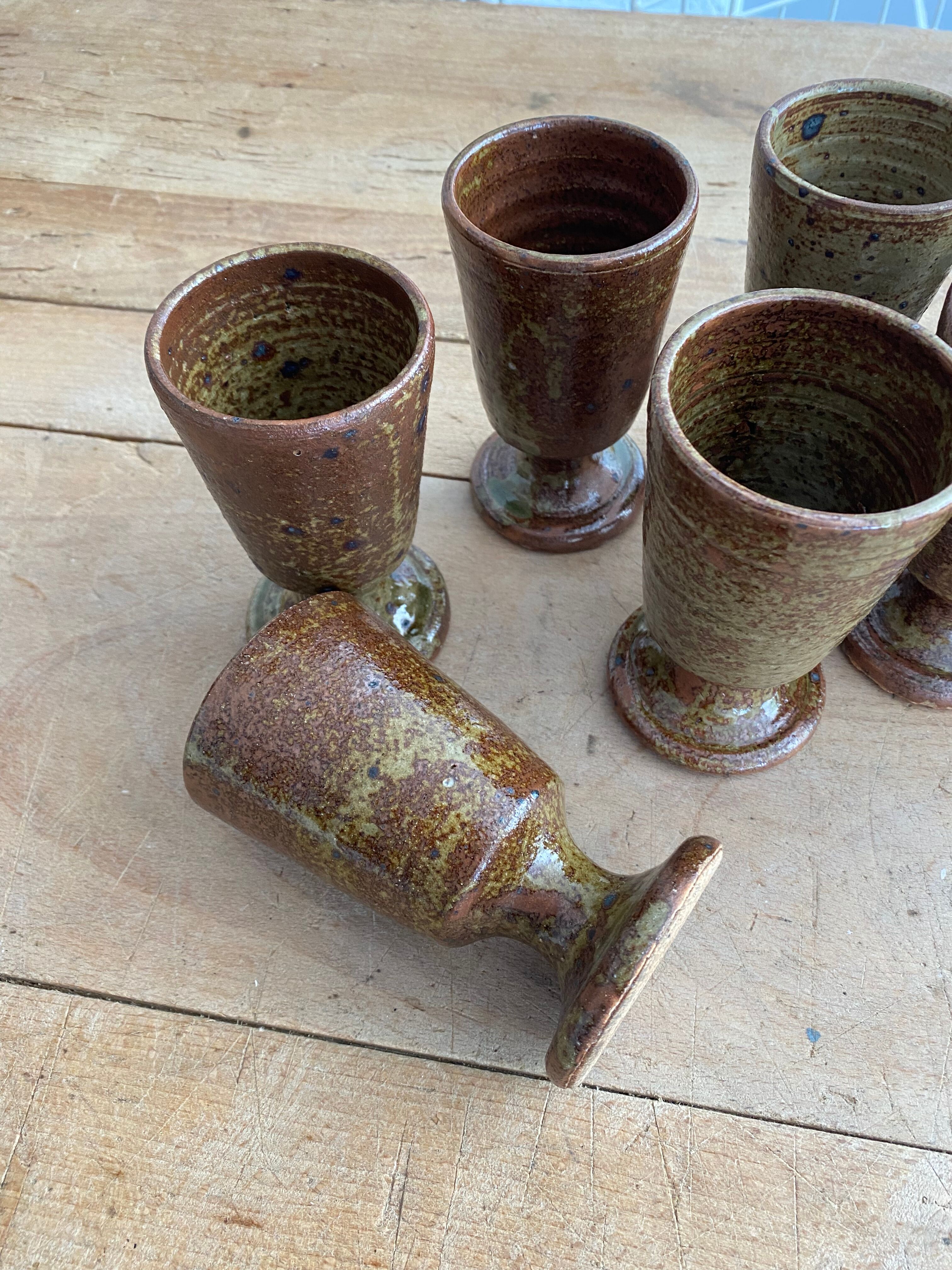 Service 10 glasses in vintage sandstone