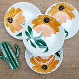 4 assiettes creuses Gien