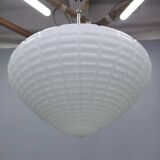 Adjustable Czech Pendant Light, Opaline Glass, 1970s